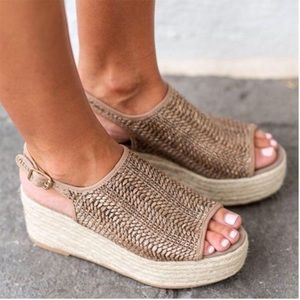 🔥Espadrilles - woven breathable sling back